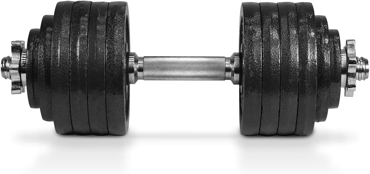 Metal adjustable dumbbell set