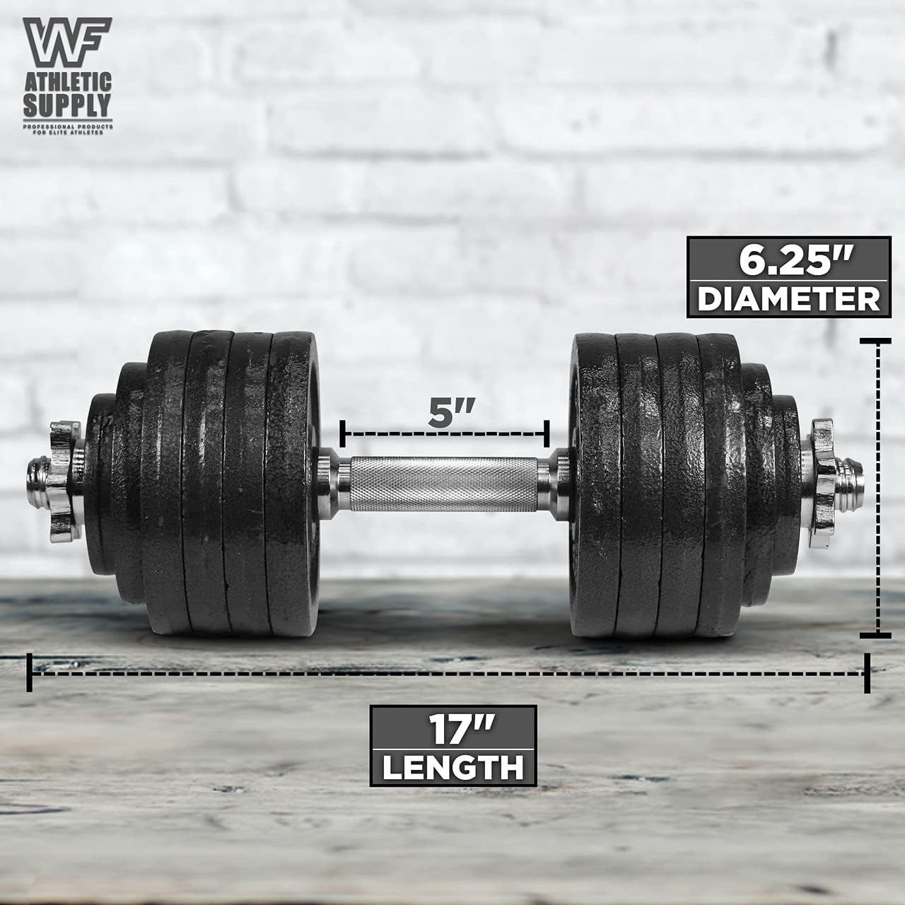 Metal adjustable dumbbell set