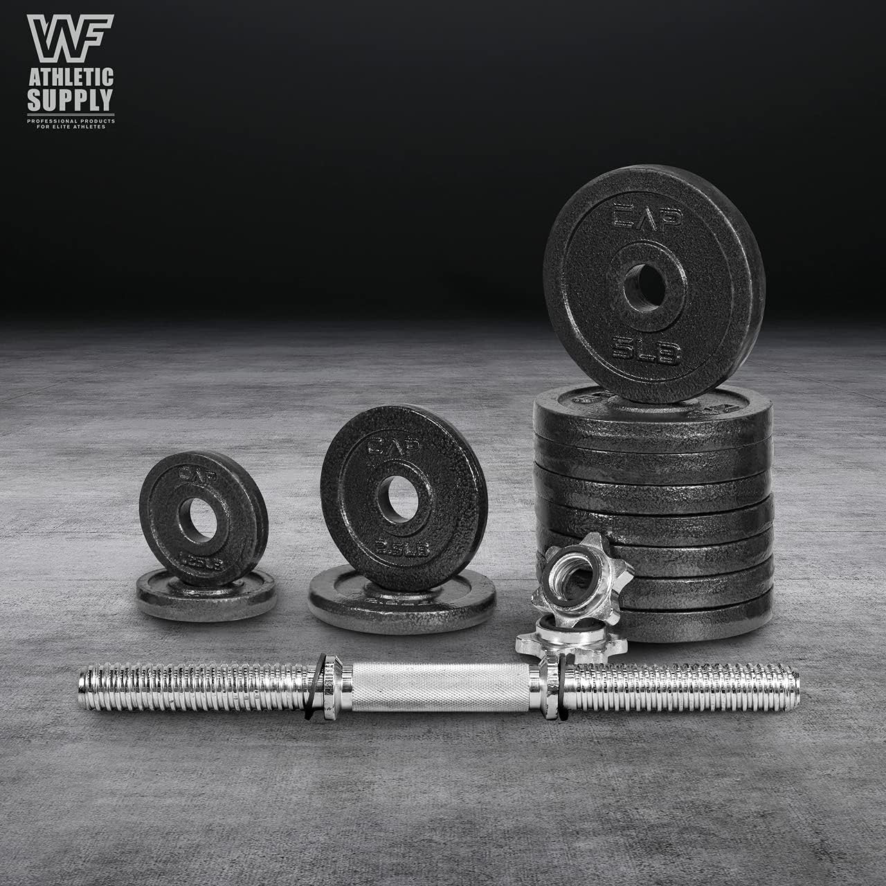 Metal adjustable dumbbell set