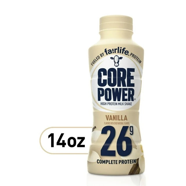 Core Power Vanilla Protein Shakes