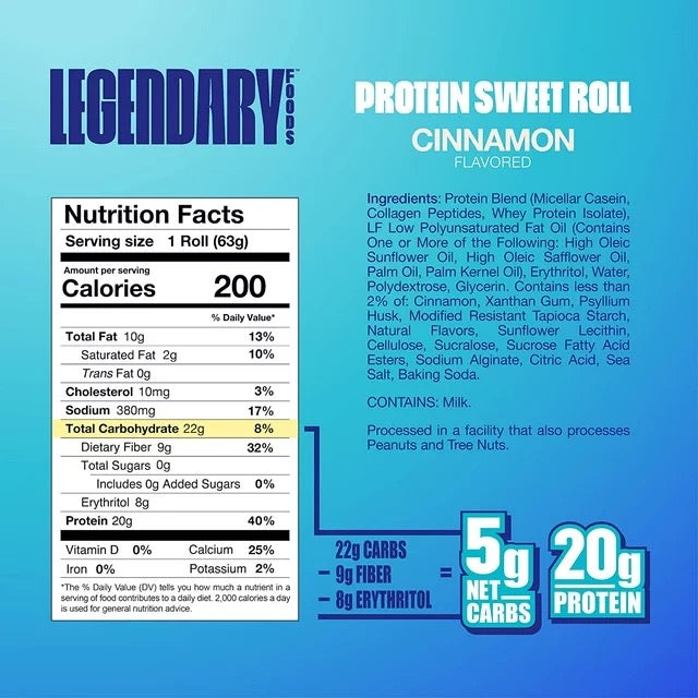 Legendary Cinnamon Roll Protein Snack